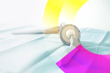 Medical device on table