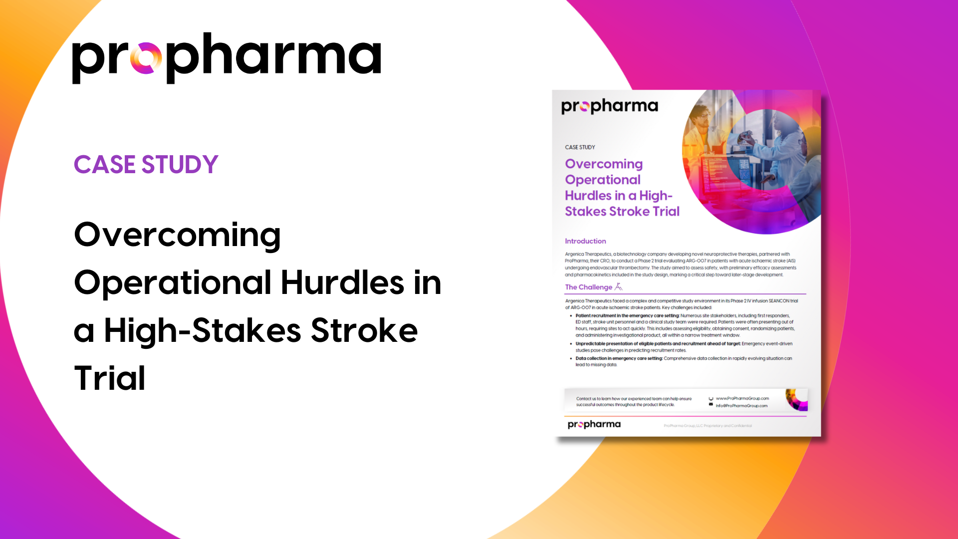 Overcoming Operational Hurdles in a High-Stakes Stroke Trial
