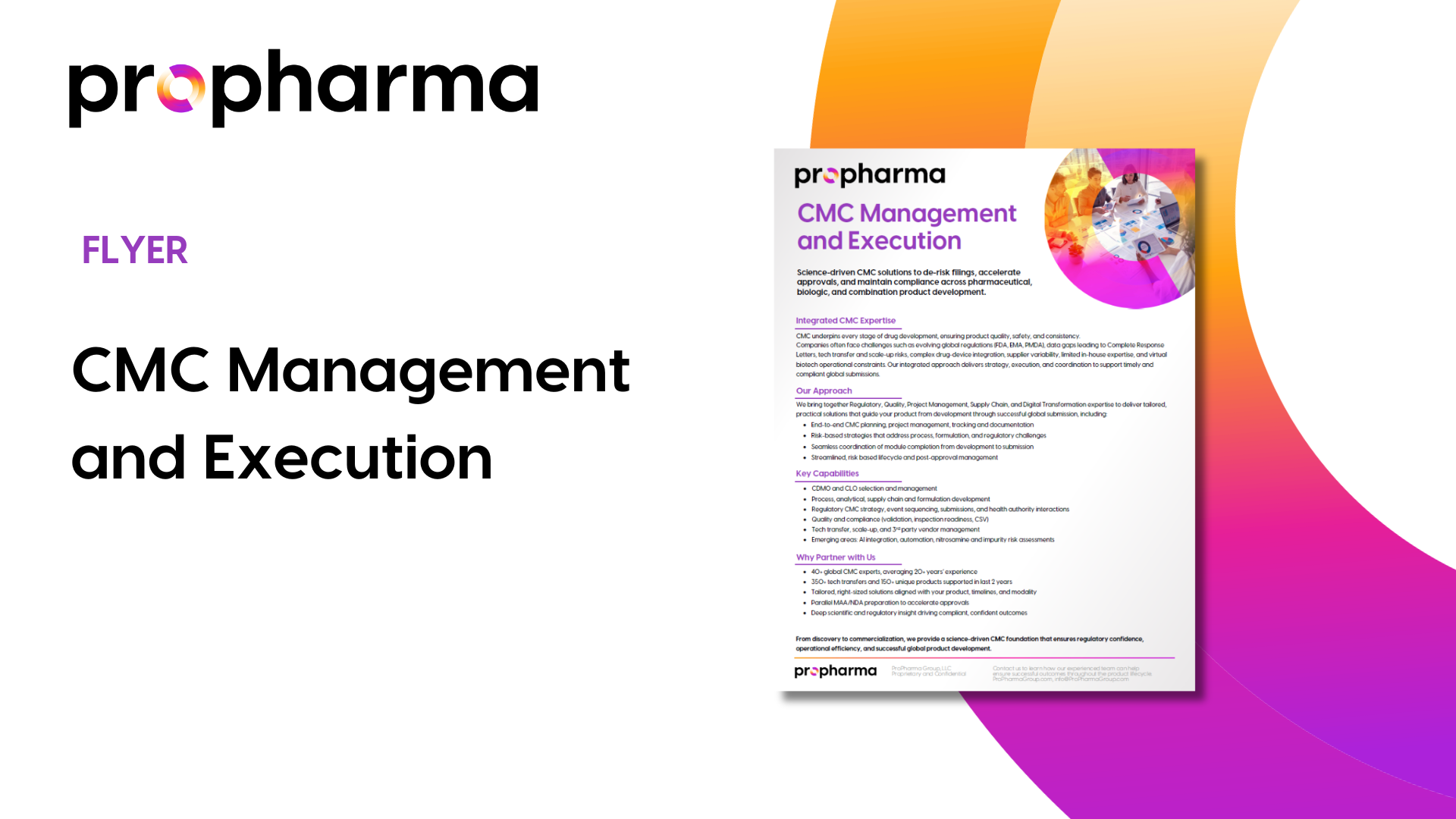 CMC Management and Execution