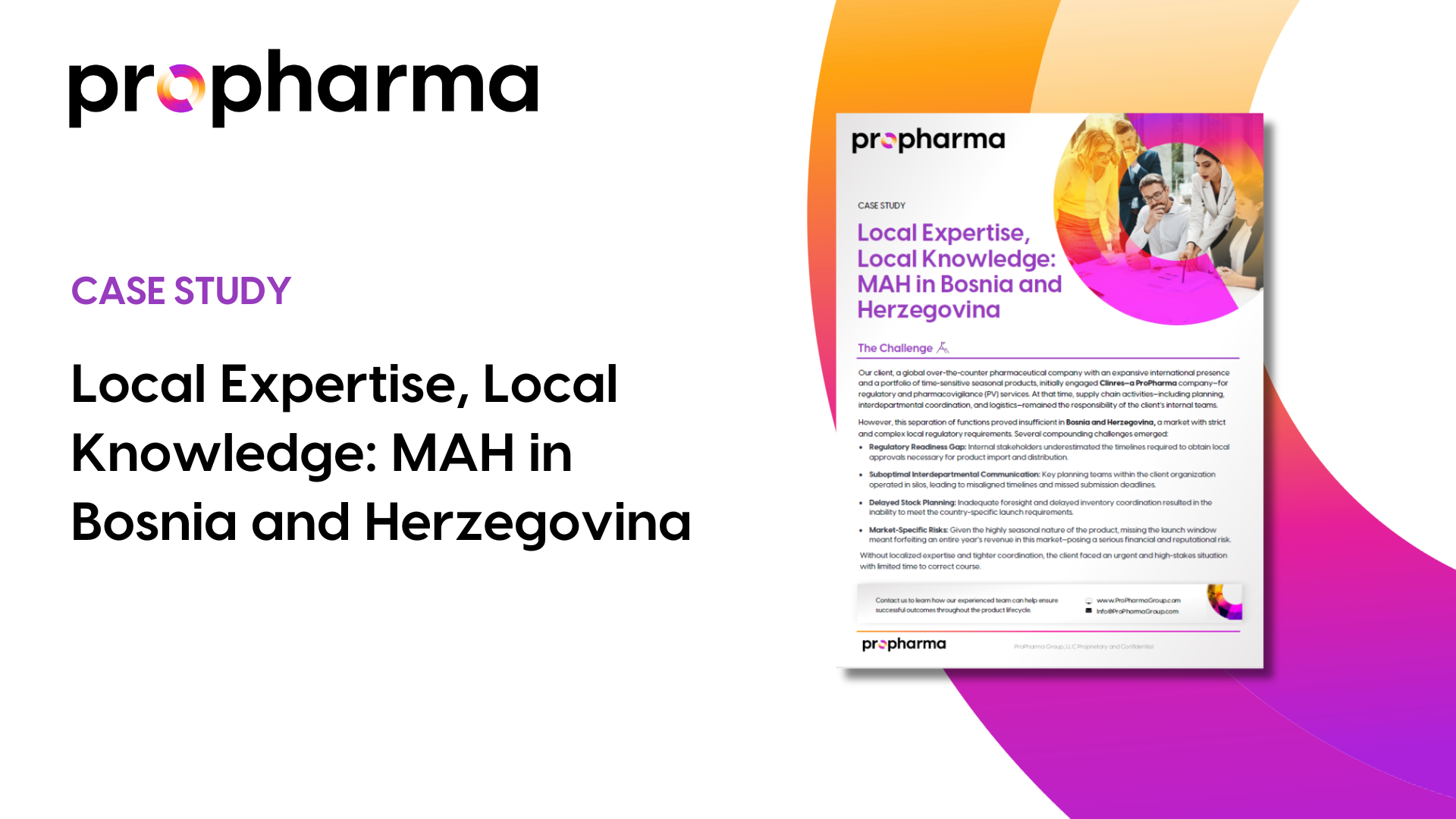 Local Expertise, Local Knowledge: MAH in Bosnia and Herzegovina